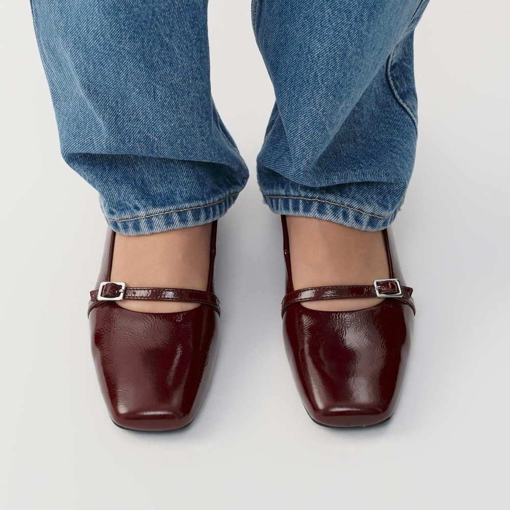 Vagabond Dark Red Mary Jane Pumps